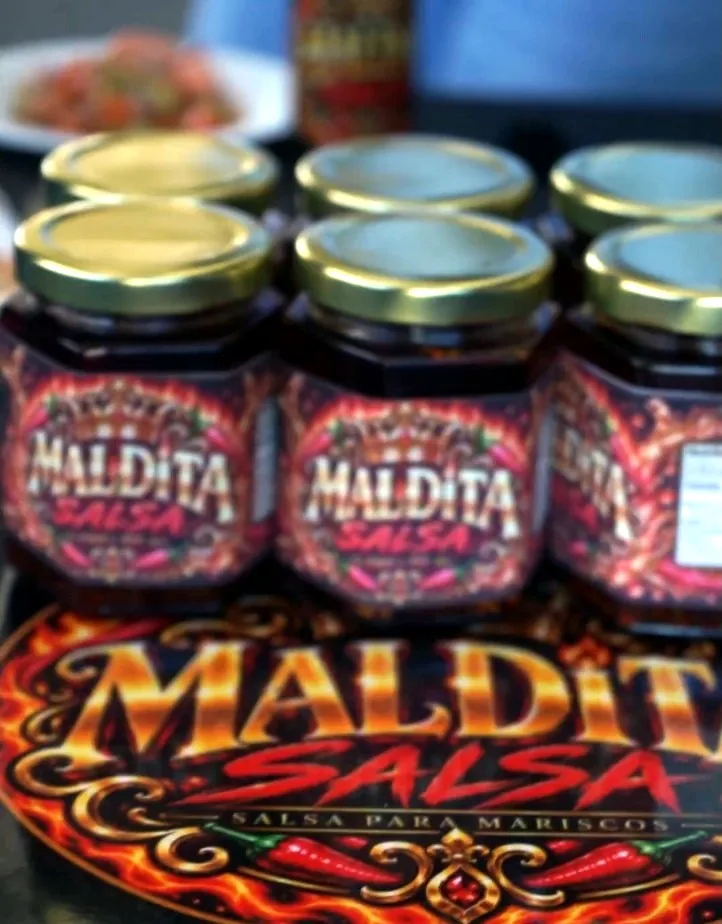Frascos de Aceite de Chile Maldita Salsa